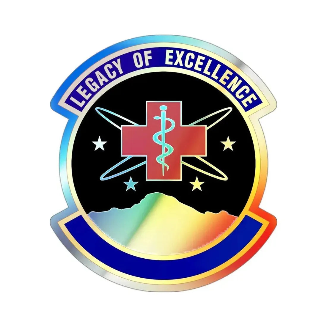21 Healthcare Operations Squadron USSF (U.S. Air Force) Holographic STICKER Die-Cut Vinyl Decal - The Sticker Space