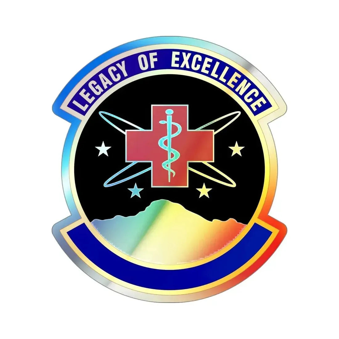 21 Healthcare Operations Squadron USSF (U.S. Air Force) Holographic STICKER Die-Cut Vinyl Decal - The Sticker Space