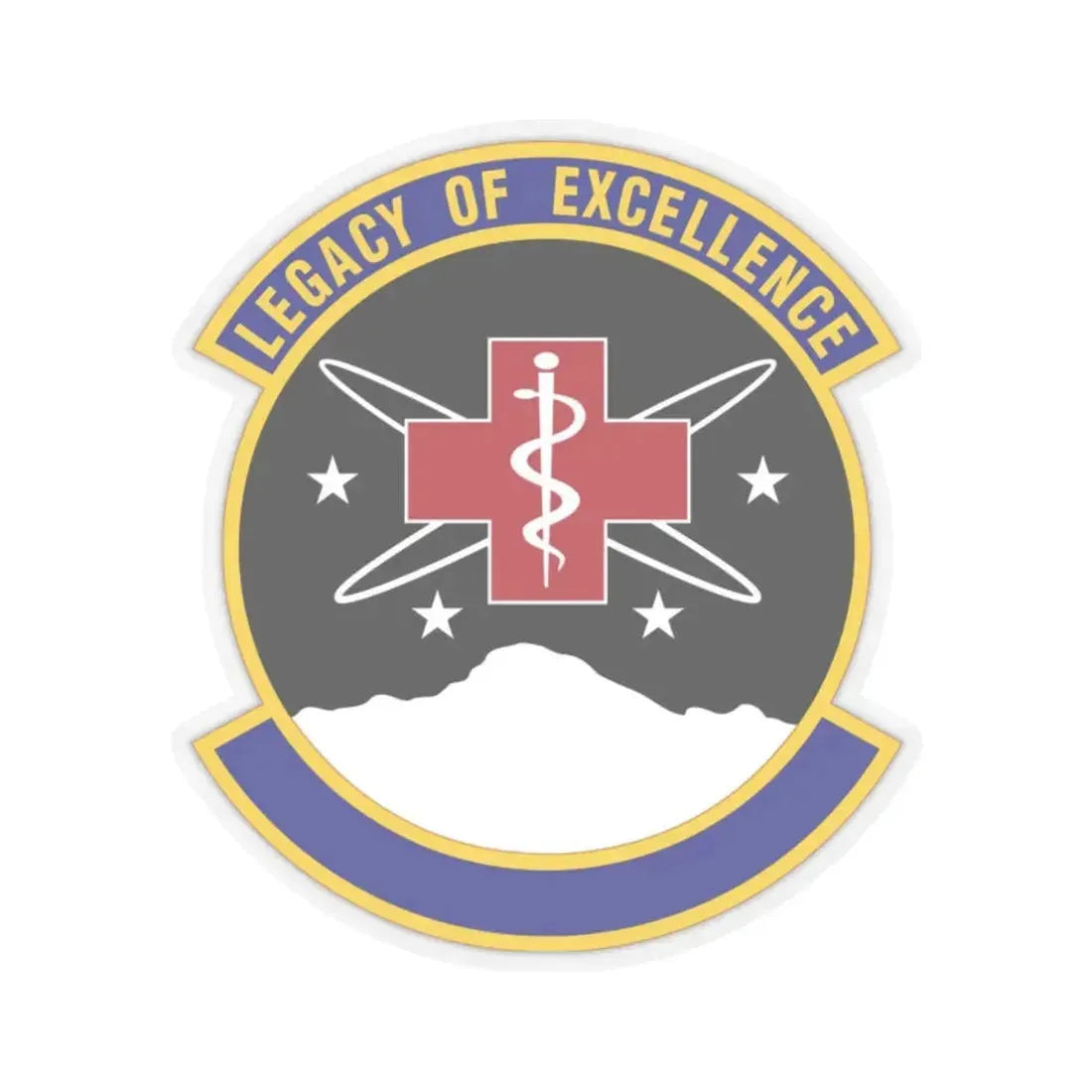 21 Healthcare Operations Squadron USSF (U.S. Air Force) STICKER Vinyl Kiss-Cut Decal 2 Inch Transparent - The Sticker Space