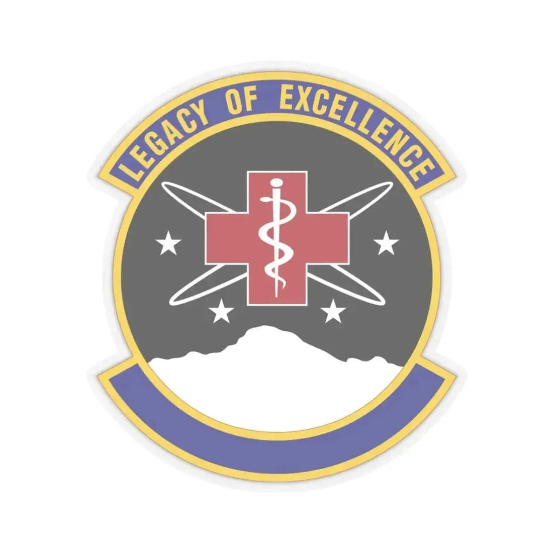 21 Healthcare Operations Squadron USSF (U.S. Air Force) STICKER Vinyl Kiss-Cut Decal 3 Inch Transparent - The Sticker Space