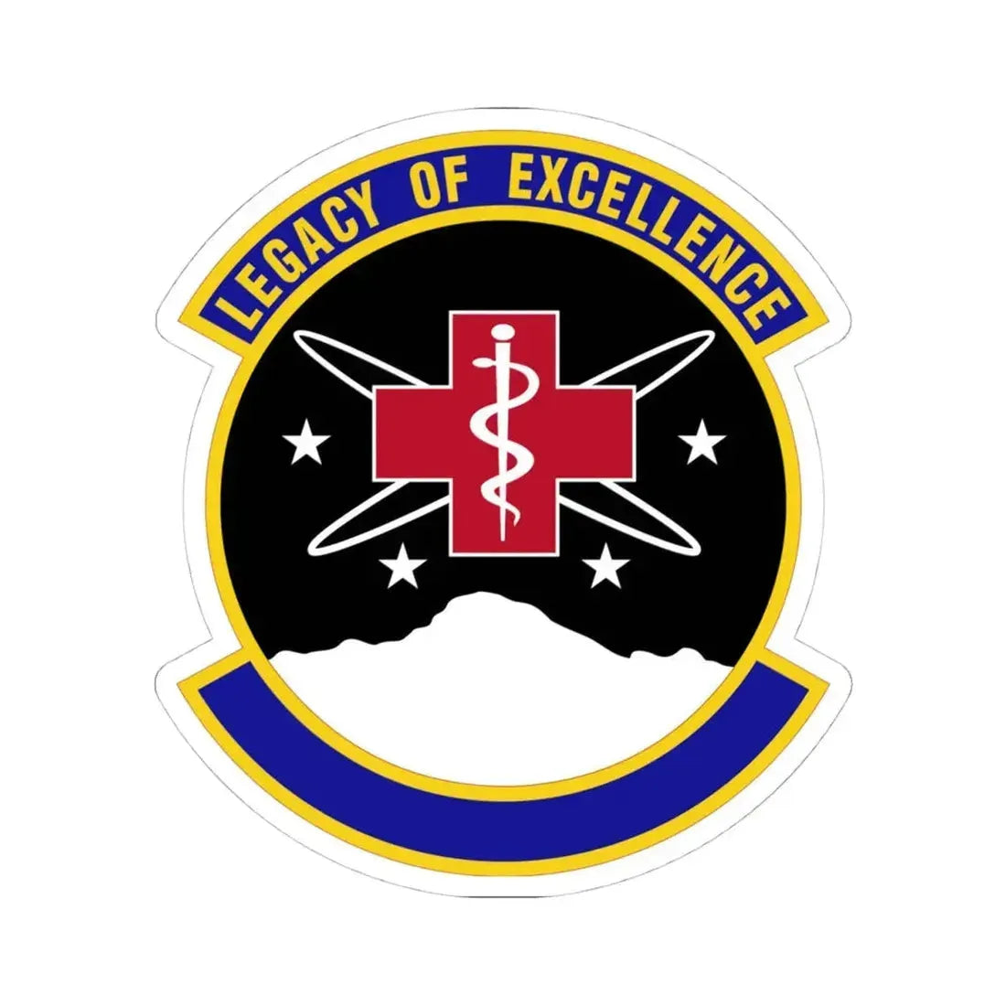 21 Healthcare Operations Squadron USSF (U.S. Air Force) STICKER Vinyl Kiss-Cut Decal 4 Inch White - The Sticker Space