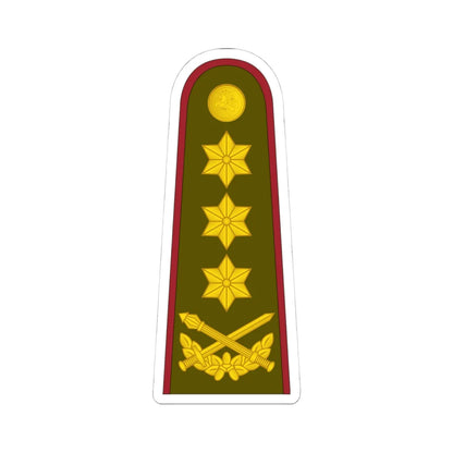 21 Lithuania Army LG (Lithuania) (Military Rank) STICKER Vinyl Kiss-Cut Decal 4 Inch White - The Sticker Space