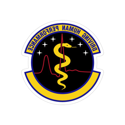 21 Operational Medical Readiness Squadron USSF (U.S. Air Force) REVERSE PRINT Transparent STICKER-3" × 3"-The Sticker Space