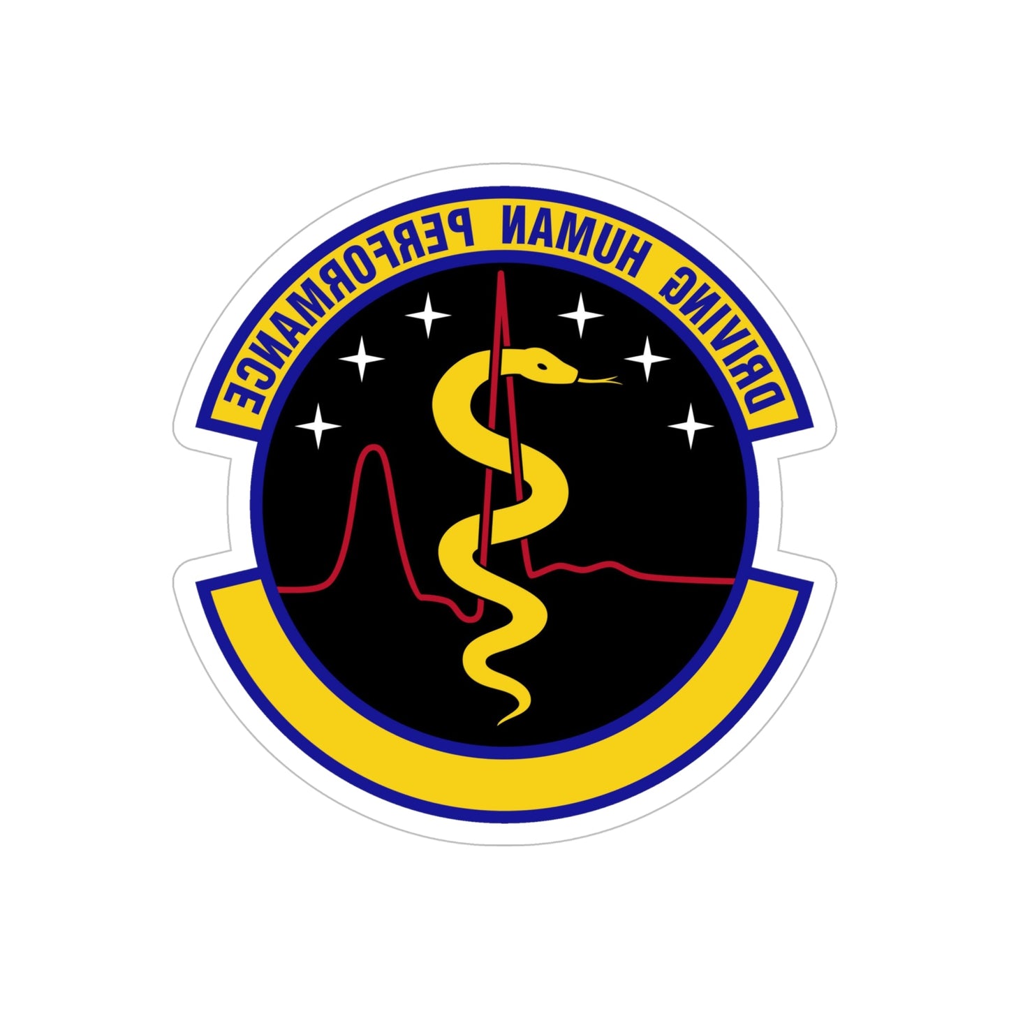 21 Operational Medical Readiness Squadron USSF (U.S. Air Force) REVERSE PRINT Transparent STICKER-6" × 6"-The Sticker Space