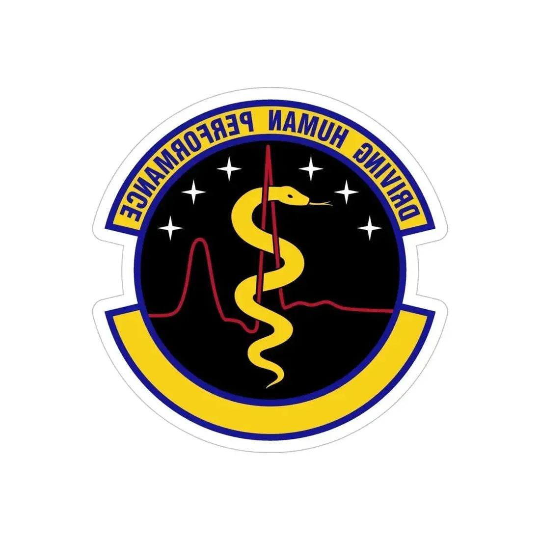 21 Operational Medical Readiness Squadron USSF (U.S. Air Force) REVERSE PRINT Transparent Die-Cut STICKER - The Sticker Space