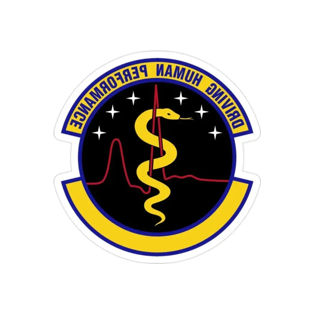 21 Operational Medical Readiness Squadron USSF (U.S. Air Force) REVERSE PRINT Transparent Die-Cut STICKER - The Sticker Space