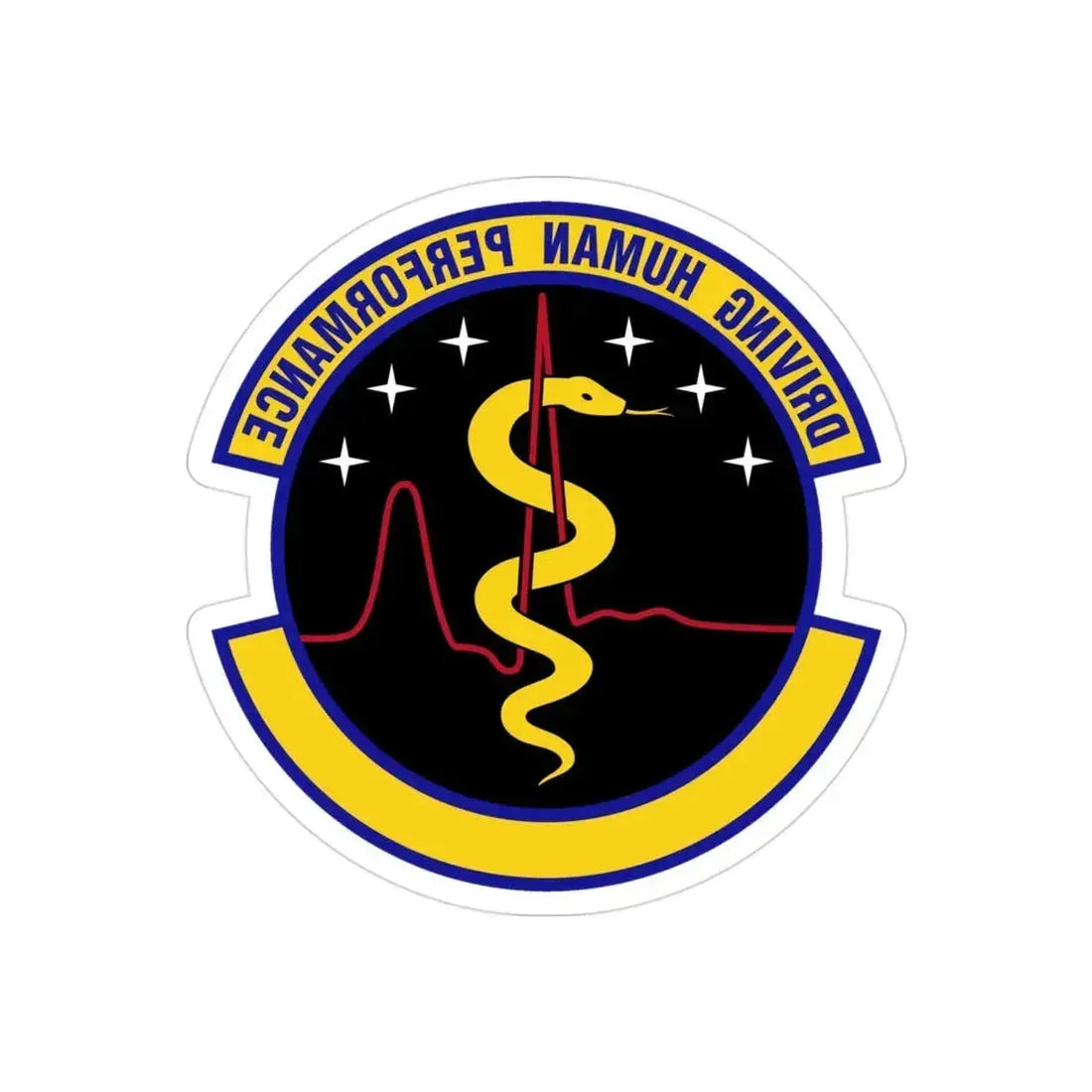 21 Operational Medical Readiness Squadron USSF (U.S. Air Force) REVERSE PRINT Transparent Die-Cut STICKER - The Sticker Space