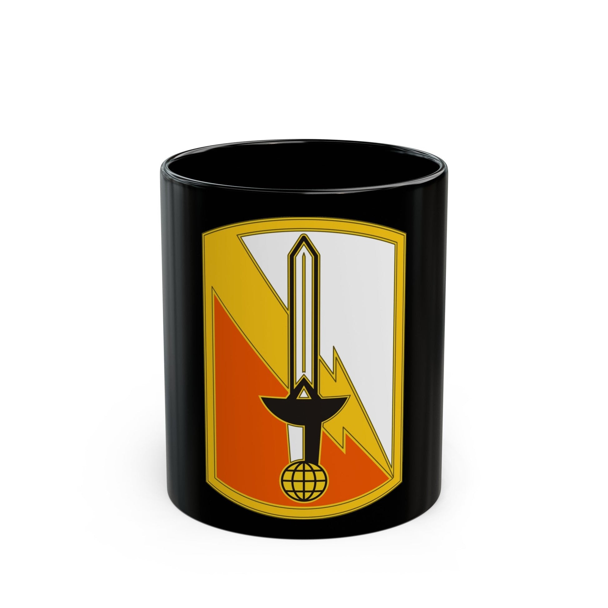 21 Signal Brigade (U.S. Army) Black Coffee Mug-11oz-The Sticker Space