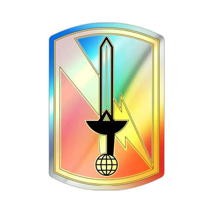 21 Signal Brigade (U.S. Army) Holographic STICKER Die-Cut Vinyl Decal 2 Inch Holographic - The Sticker Space