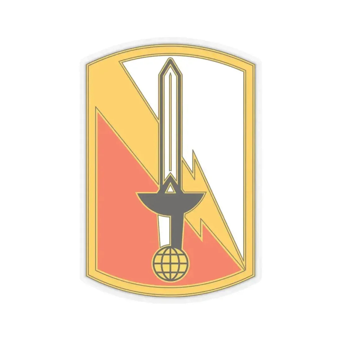 21 Signal Brigade (U.S. Army) STICKER Vinyl Kiss-Cut Decal 4 Inch Transparent - The Sticker Space