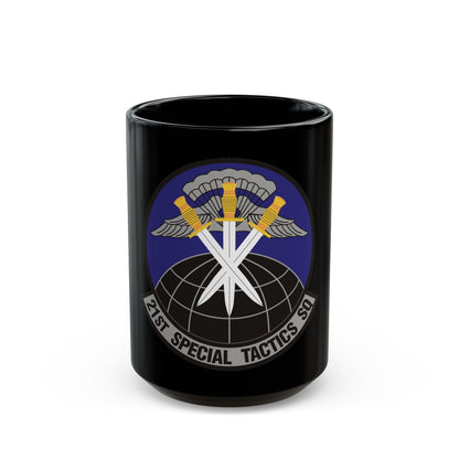 21 Special Tactics Squadron AFSOC (U.S. Air Force) Black Coffee Mug-15oz-The Sticker Space