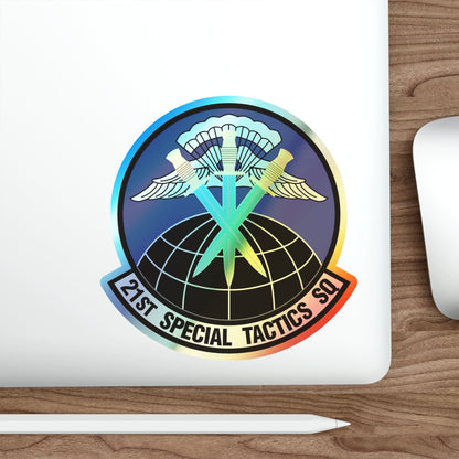 21 Special Tactics Squadron AFSOC (U.S. Air Force) Holographic STICKER Die-Cut Vinyl Decal-The Sticker Space