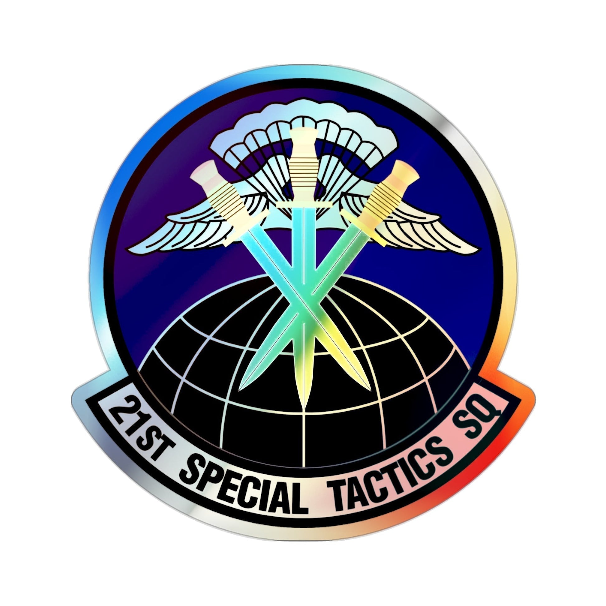 21 Special Tactics Squadron AFSOC (U.S. Air Force) Holographic STICKER Die-Cut Vinyl Decal-2 Inch-The Sticker Space