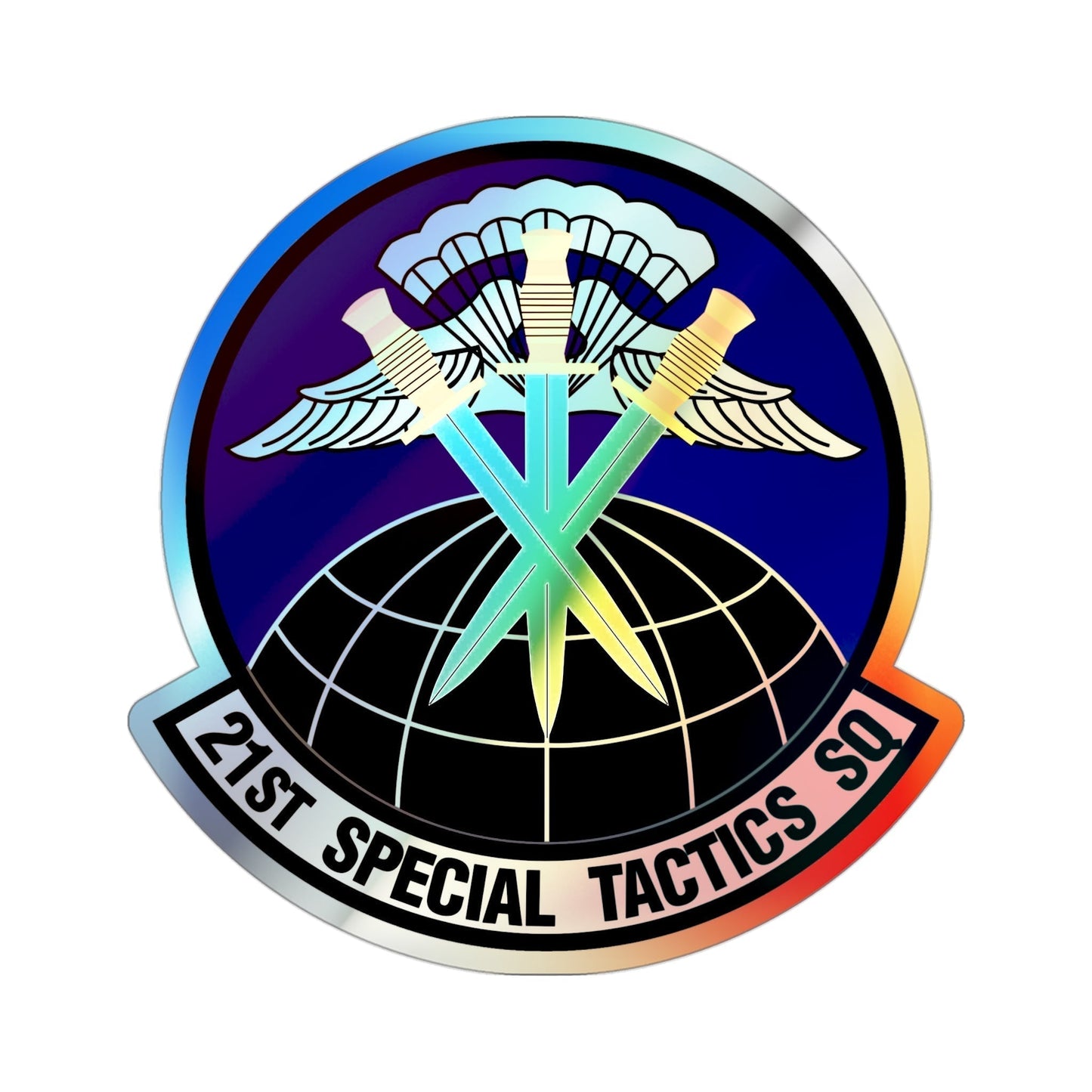 21 Special Tactics Squadron AFSOC (U.S. Air Force) Holographic STICKER Die-Cut Vinyl Decal-3 Inch-The Sticker Space