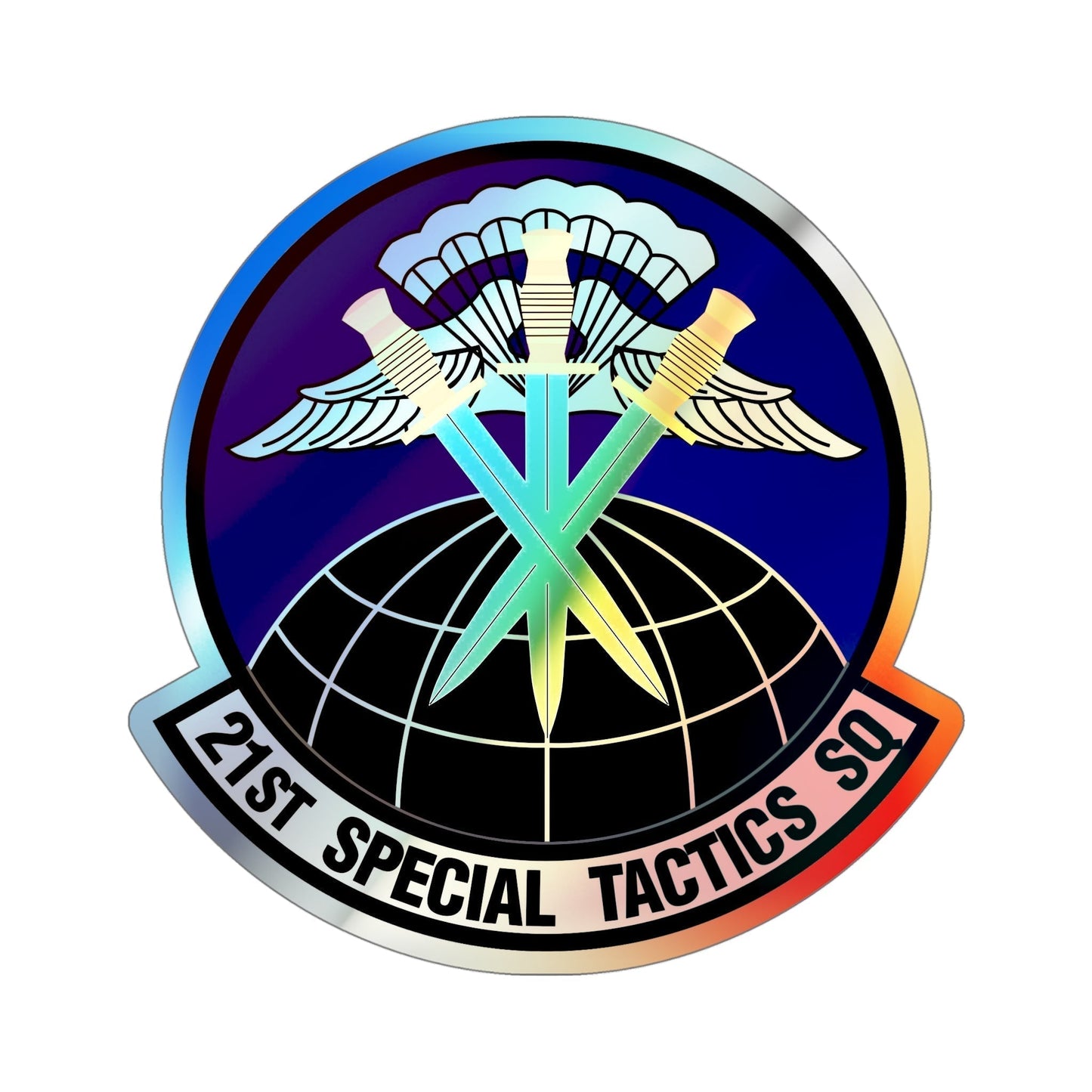 21 Special Tactics Squadron AFSOC (U.S. Air Force) Holographic STICKER Die-Cut Vinyl Decal-5 Inch-The Sticker Space