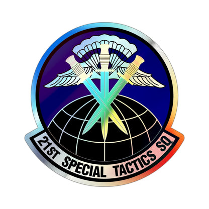 21 Special Tactics Squadron AFSOC (U.S. Air Force) Holographic STICKER Die-Cut Vinyl Decal-6 Inch-The Sticker Space