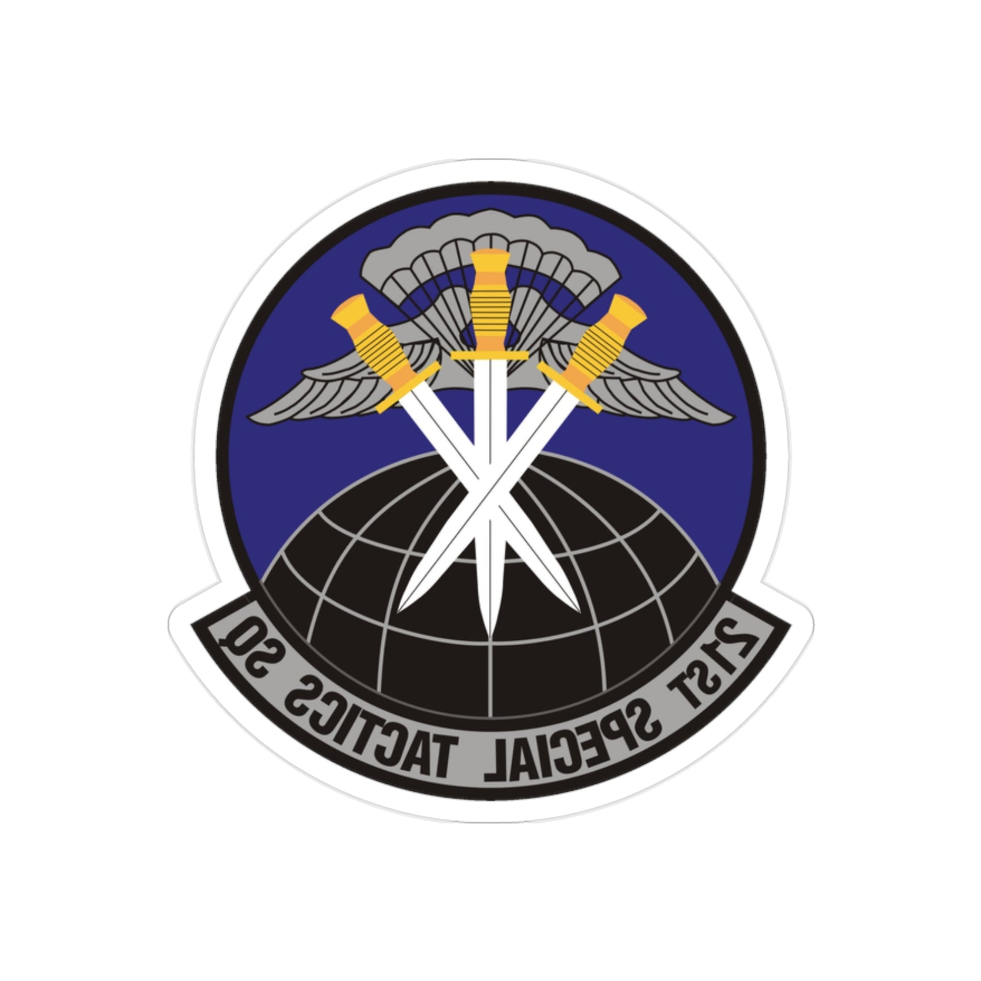 21 Special Tactics Squadron AFSOC (U.S. Air Force) REVERSE PRINT Transparent STICKER-2" × 2"-The Sticker Space