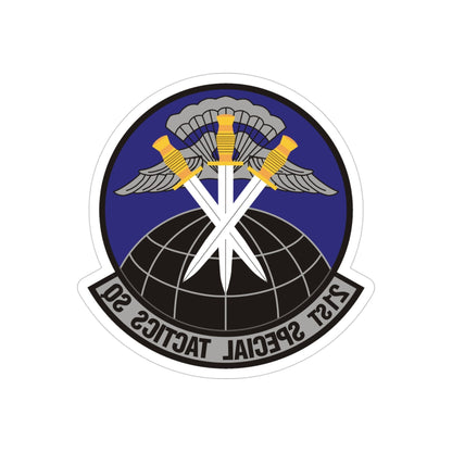 21 Special Tactics Squadron AFSOC (U.S. Air Force) REVERSE PRINT Transparent STICKER-4" × 4"-The Sticker Space