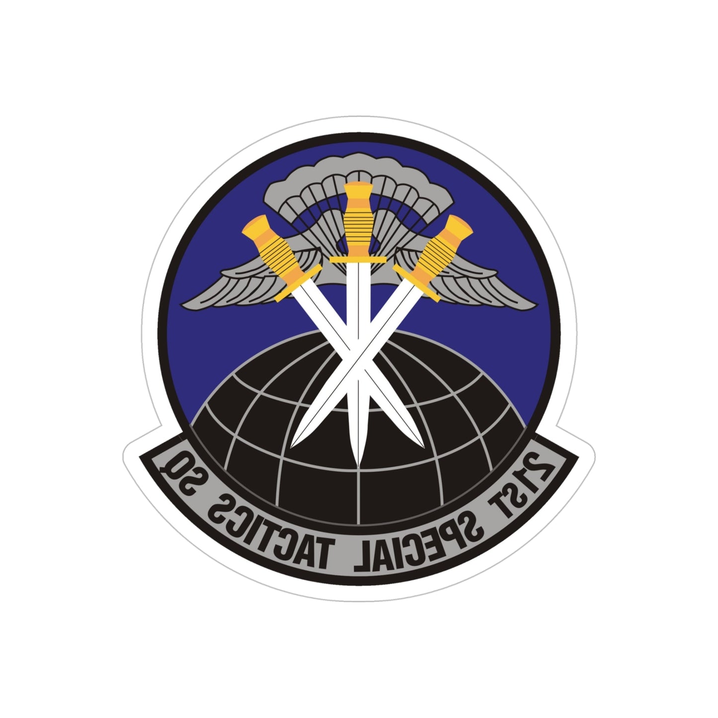 21 Special Tactics Squadron AFSOC (U.S. Air Force) REVERSE PRINT Transparent STICKER-5" × 5"-The Sticker Space