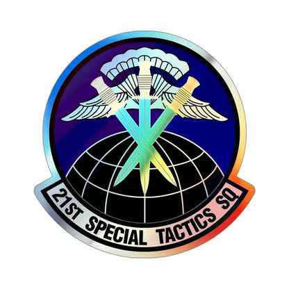 21 Special Tactics Squadron AFSOC (U.S. Air Force) Holographic STICKER Die-Cut Vinyl Decal 5 Inch Holographic - The Sticker Space