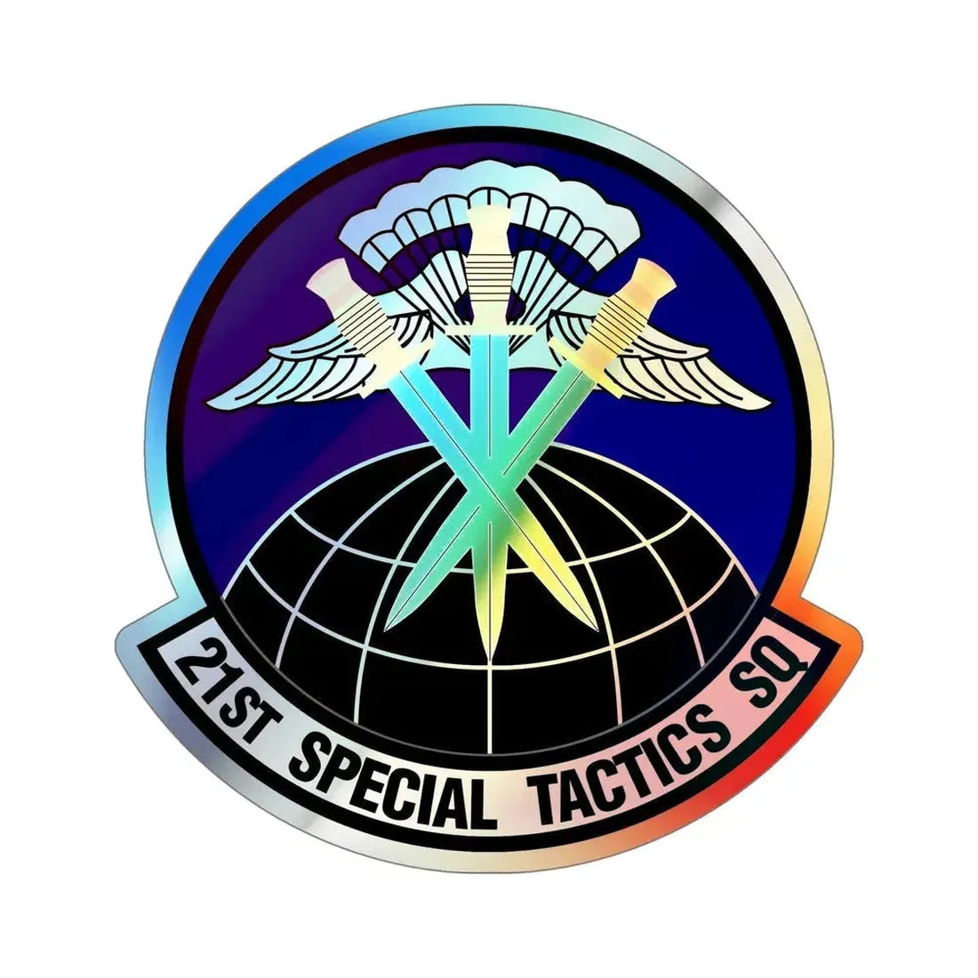21 Special Tactics Squadron AFSOC (U.S. Air Force) Holographic STICKER Die-Cut Vinyl Decal - The Sticker Space