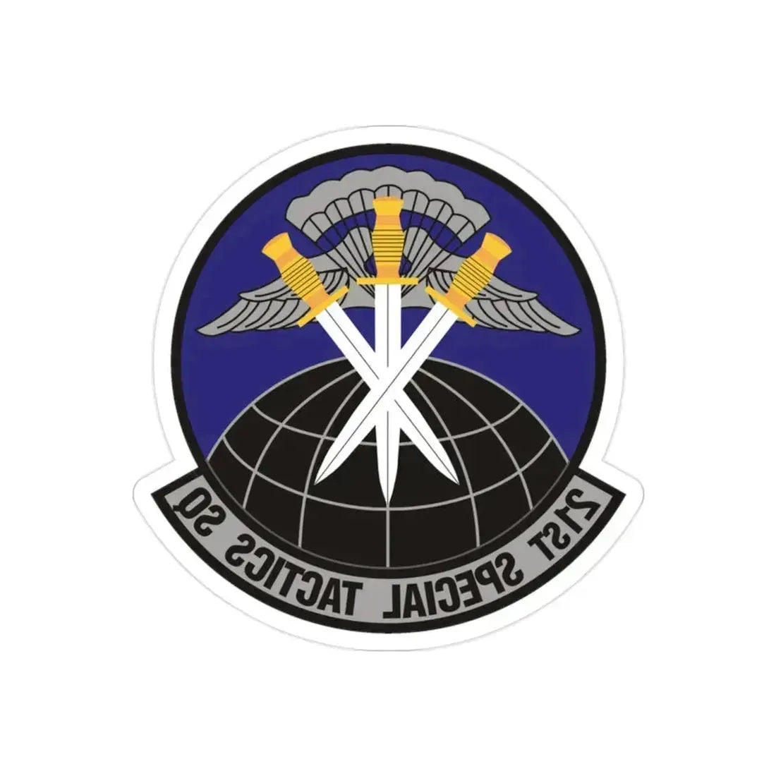 21 Special Tactics Squadron AFSOC (U.S. Air Force) REVERSE PRINT Transparent Die-Cut STICKER 2 Inch Die-Cut Transparent - The Sticker Space