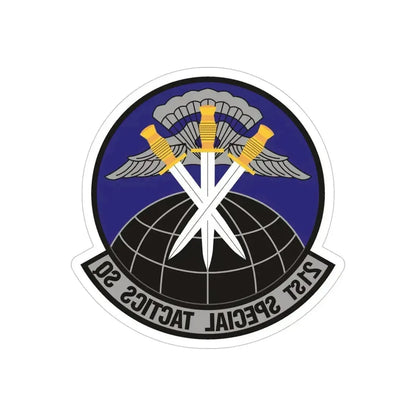 21 Special Tactics Squadron AFSOC (U.S. Air Force) REVERSE PRINT Transparent Die-Cut STICKER 5 Inch Die-Cut Transparent - The Sticker Space