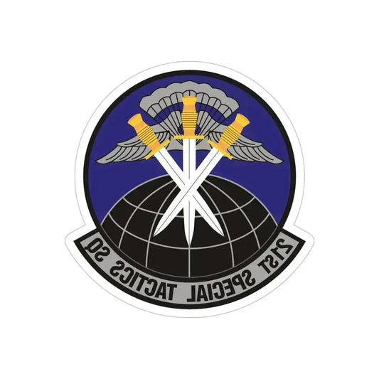 21 Special Tactics Squadron AFSOC (U.S. Air Force) REVERSE PRINT Transparent Die-Cut STICKER 6 Inch Die-Cut Transparent - The Sticker Space