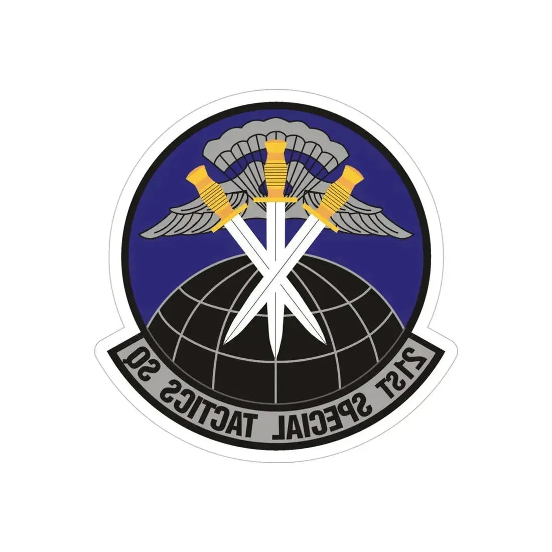 21 Special Tactics Squadron AFSOC (U.S. Air Force) REVERSE PRINT Transparent Die-Cut STICKER - The Sticker Space