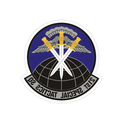 21 Special Tactics Squadron AFSOC (U.S. Air Force) REVERSE PRINT Transparent Die-Cut STICKER - The Sticker Space