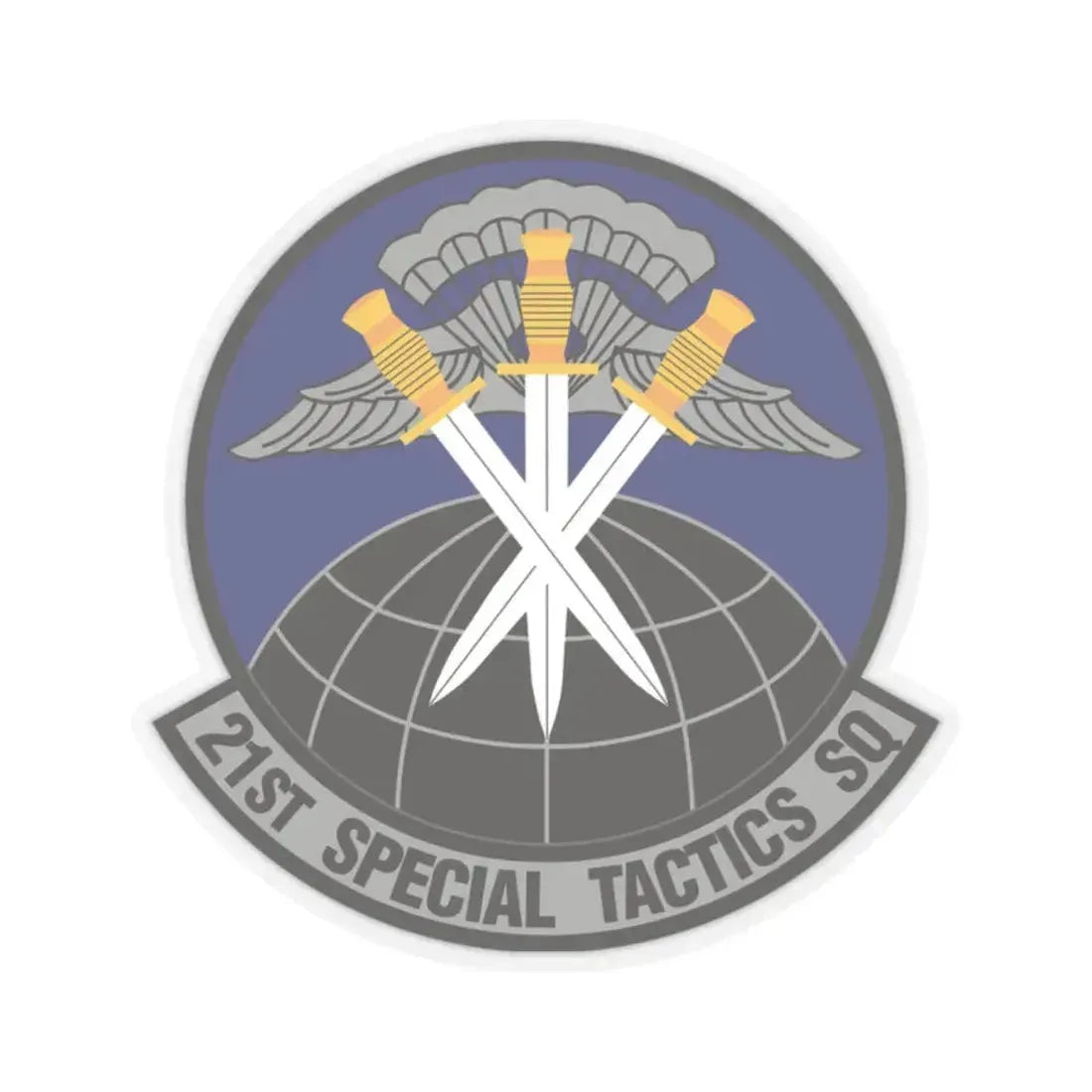 21 Special Tactics Squadron AFSOC (U.S. Air Force) STICKER Vinyl Kiss-Cut Decal 2 Inch Transparent - The Sticker Space