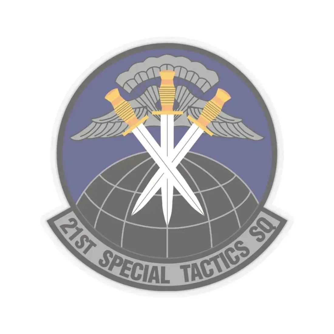 21 Special Tactics Squadron AFSOC (U.S. Air Force) STICKER Vinyl Kiss-Cut Decal 3 Inch Transparent - The Sticker Space