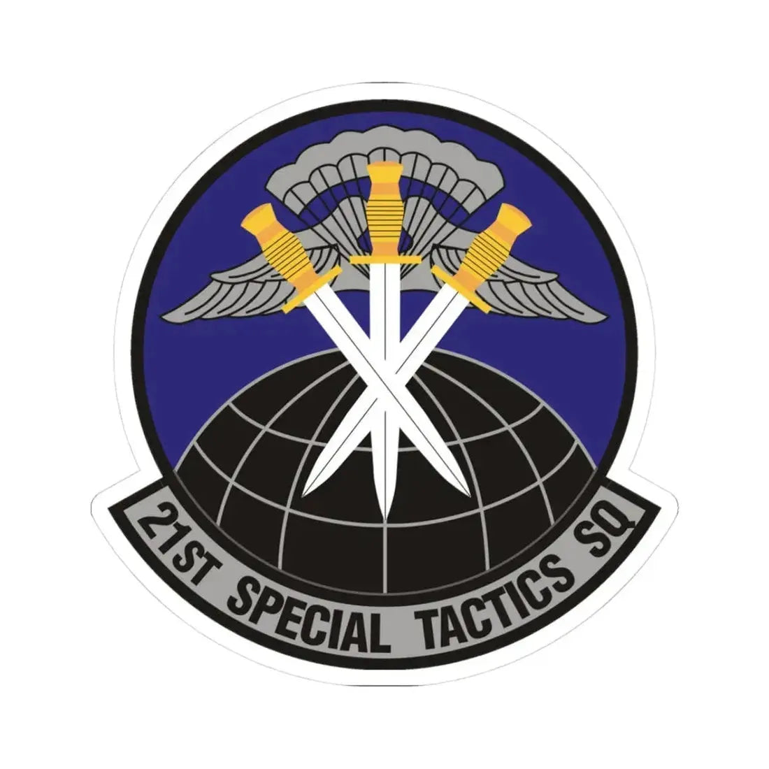 21 Special Tactics Squadron AFSOC (U.S. Air Force) STICKER Vinyl Kiss-Cut Decal 3 Inch White - The Sticker Space