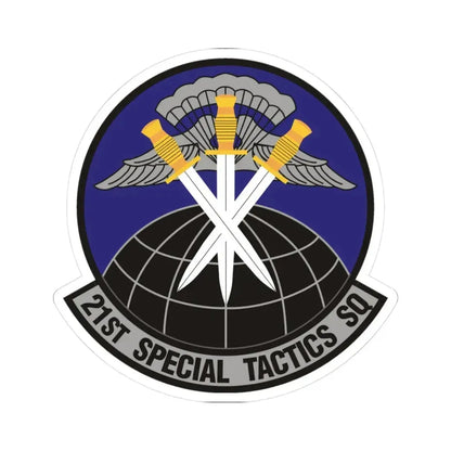 21 Special Tactics Squadron AFSOC (U.S. Air Force) STICKER Vinyl Kiss-Cut Decal 3 Inch White - The Sticker Space
