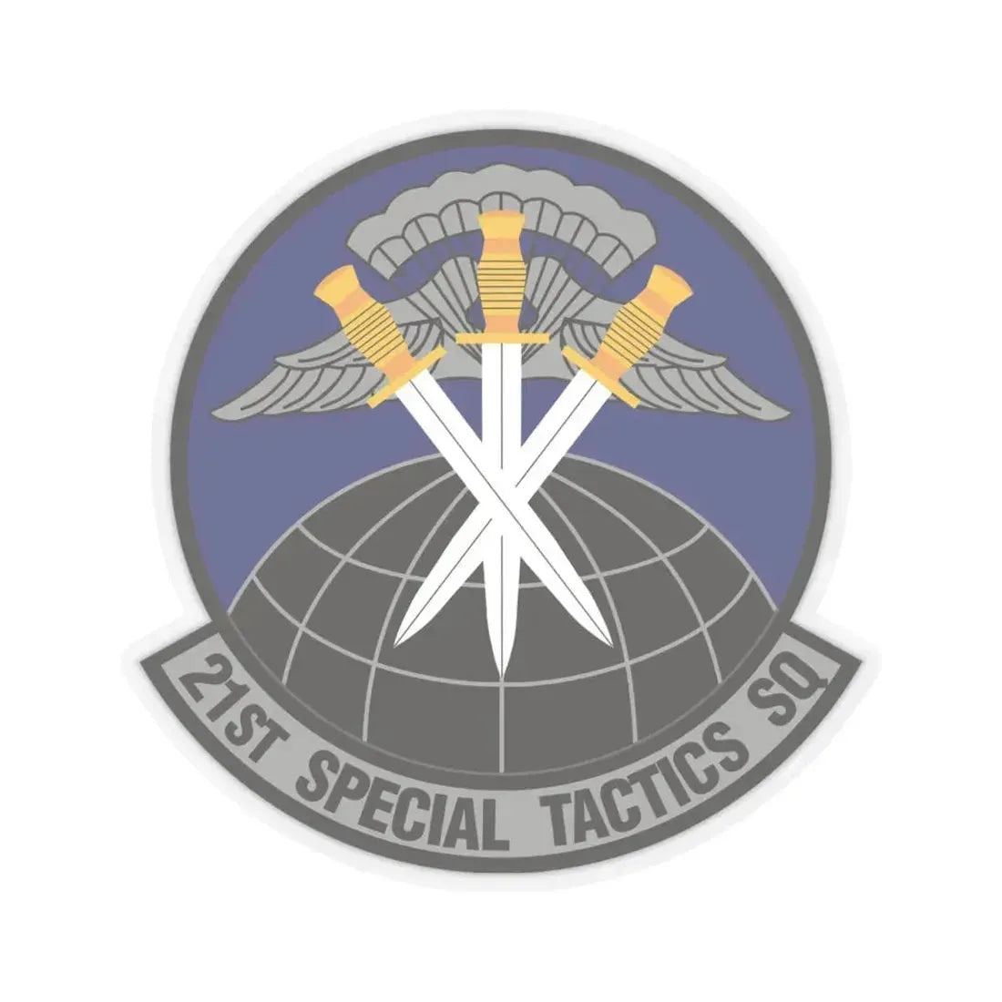 21 Special Tactics Squadron AFSOC (U.S. Air Force) STICKER Vinyl Kiss-Cut Decal 4 Inch Transparent - The Sticker Space