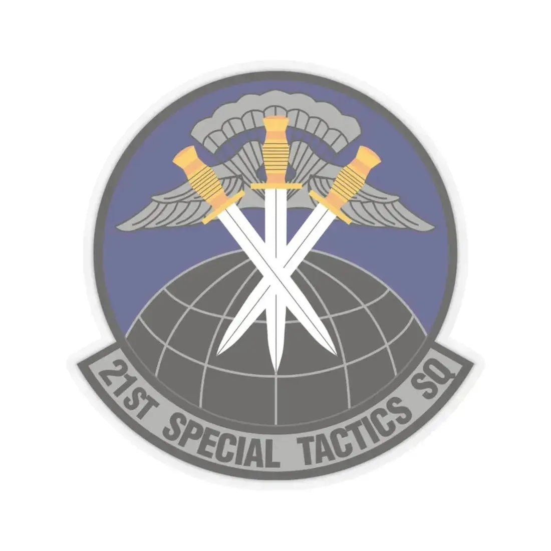 21 Special Tactics Squadron AFSOC (U.S. Air Force) STICKER Vinyl Kiss-Cut Decal 6 Inch Transparent - The Sticker Space