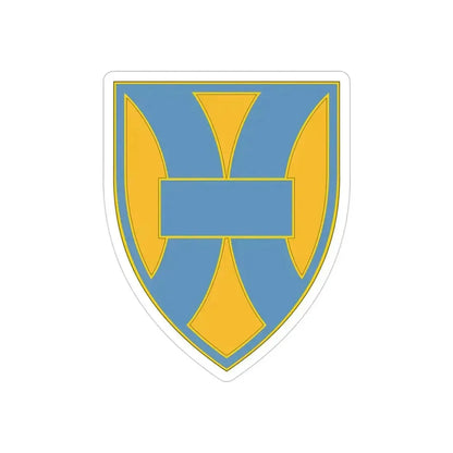 21 Sustainment Command (U.S. Army) REVERSE PRINT Transparent Die-Cut STICKER 4 Inch Die-Cut Transparent - The Sticker Space