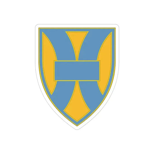 21 Sustainment Command (U.S. Army) REVERSE PRINT Transparent Die-Cut STICKER 6 Inch Die-Cut Transparent - The Sticker Space