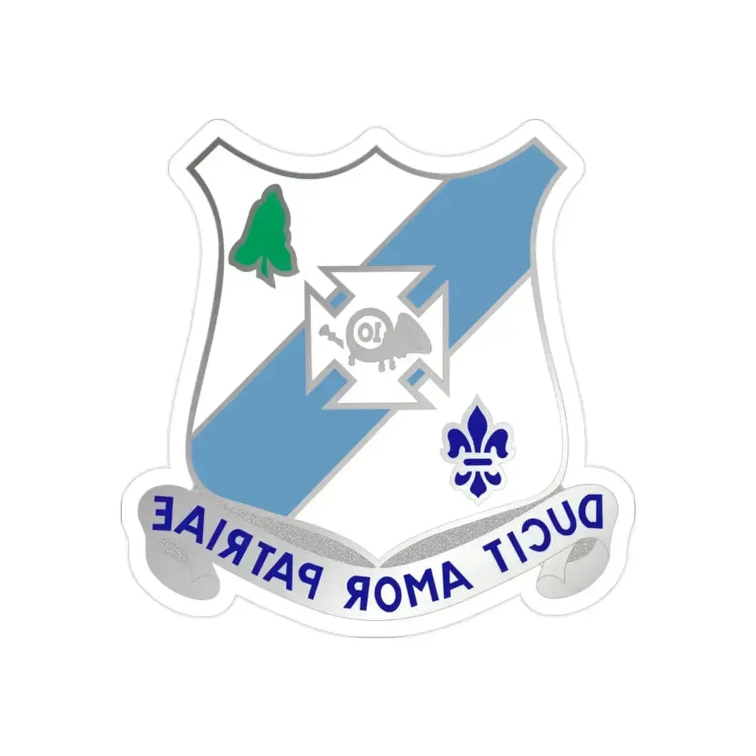 210 Armor Regiment (U.S. Army) REVERSE PRINT Transparent Die-Cut STICKER 2 Inch Die-Cut Transparent - The Sticker Space