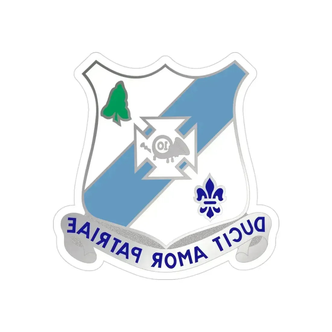 210 Armor Regiment (U.S. Army) REVERSE PRINT Transparent Die-Cut STICKER 3 Inch Die-Cut Transparent - The Sticker Space
