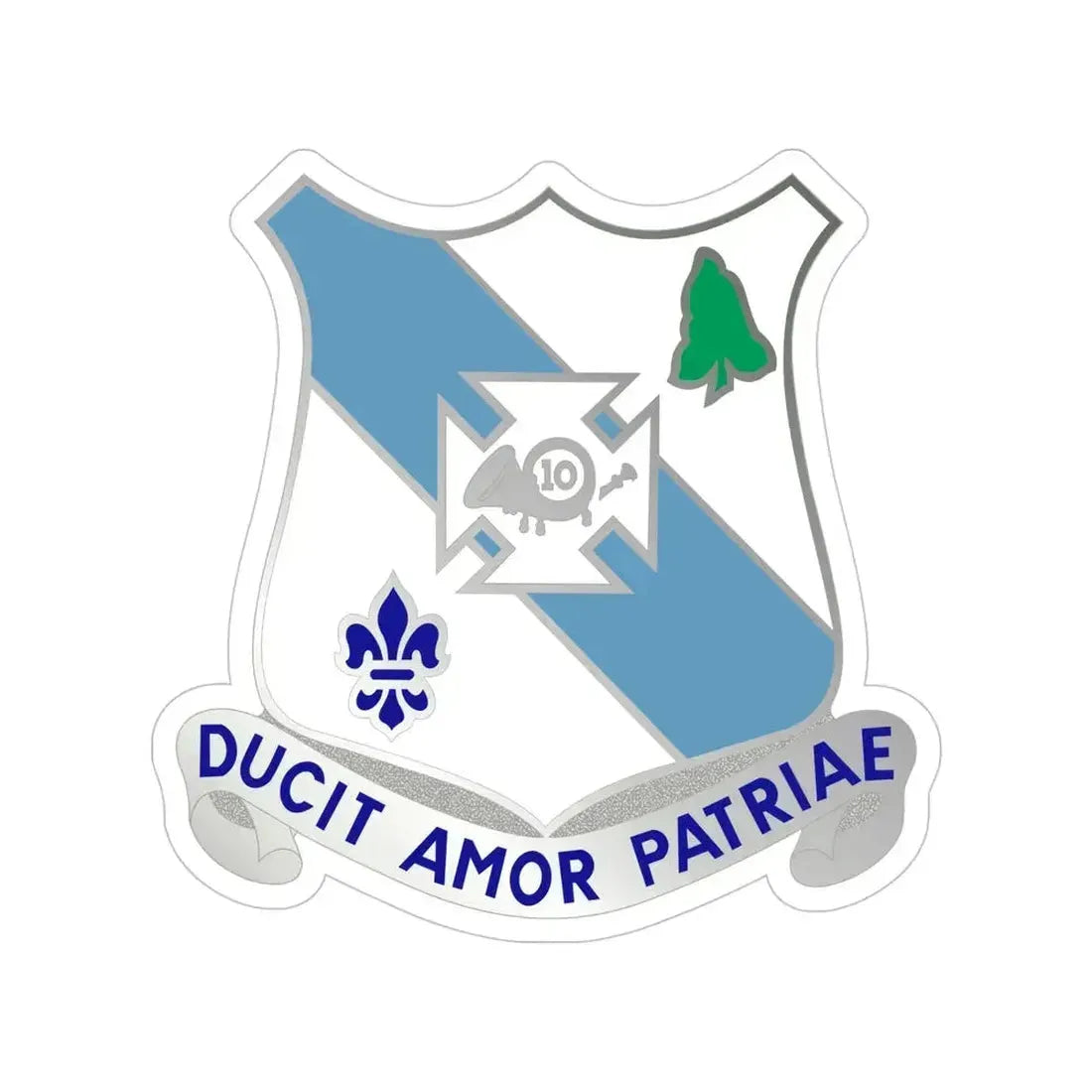210 Armor Regiment (U.S. Army) Transparent STICKER Die-Cut Vinyl Decal 5 Inch - The Sticker Space