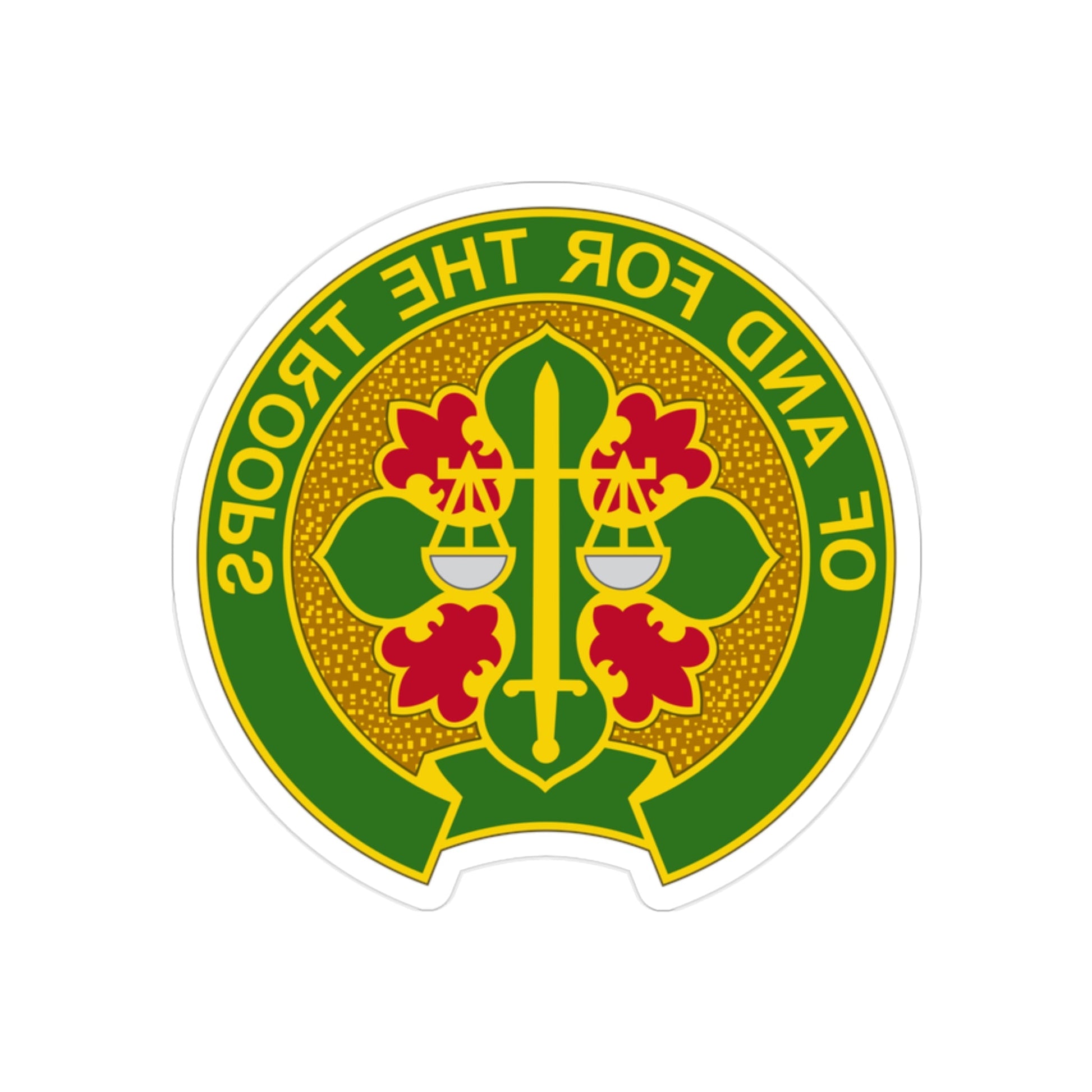 210 Military Police Battalion (U.S. Army) REVERSE PRINT Transparent STICKER-2" × 2"-The Sticker Space