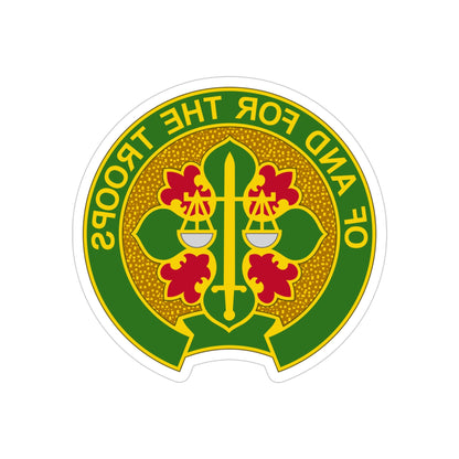 210 Military Police Battalion (U.S. Army) REVERSE PRINT Transparent STICKER-4" × 4"-The Sticker Space