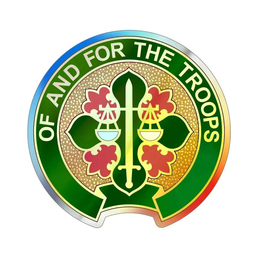 210 Military Police Battalion (U.S. Army) Holographic STICKER Die-Cut Vinyl Decal 6 Inch Holographic - The Sticker Space