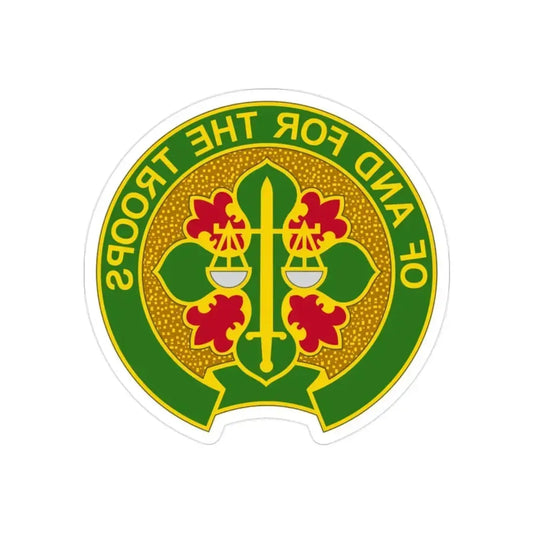 210 Military Police Battalion (U.S. Army) REVERSE PRINT Transparent Die-Cut STICKER 2 Inch Die-Cut Transparent - The Sticker Space