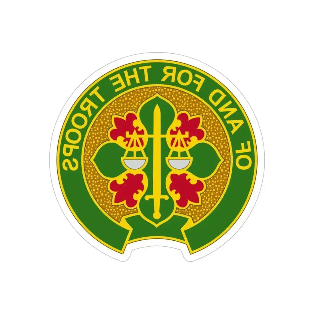 210 Military Police Battalion (U.S. Army) REVERSE PRINT Transparent Die-Cut STICKER 5 Inch Die-Cut Transparent - The Sticker Space