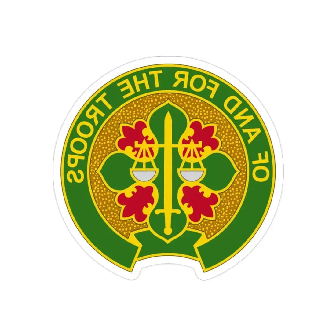 210 Military Police Battalion (U.S. Army) REVERSE PRINT Transparent Die-Cut STICKER - The Sticker Space