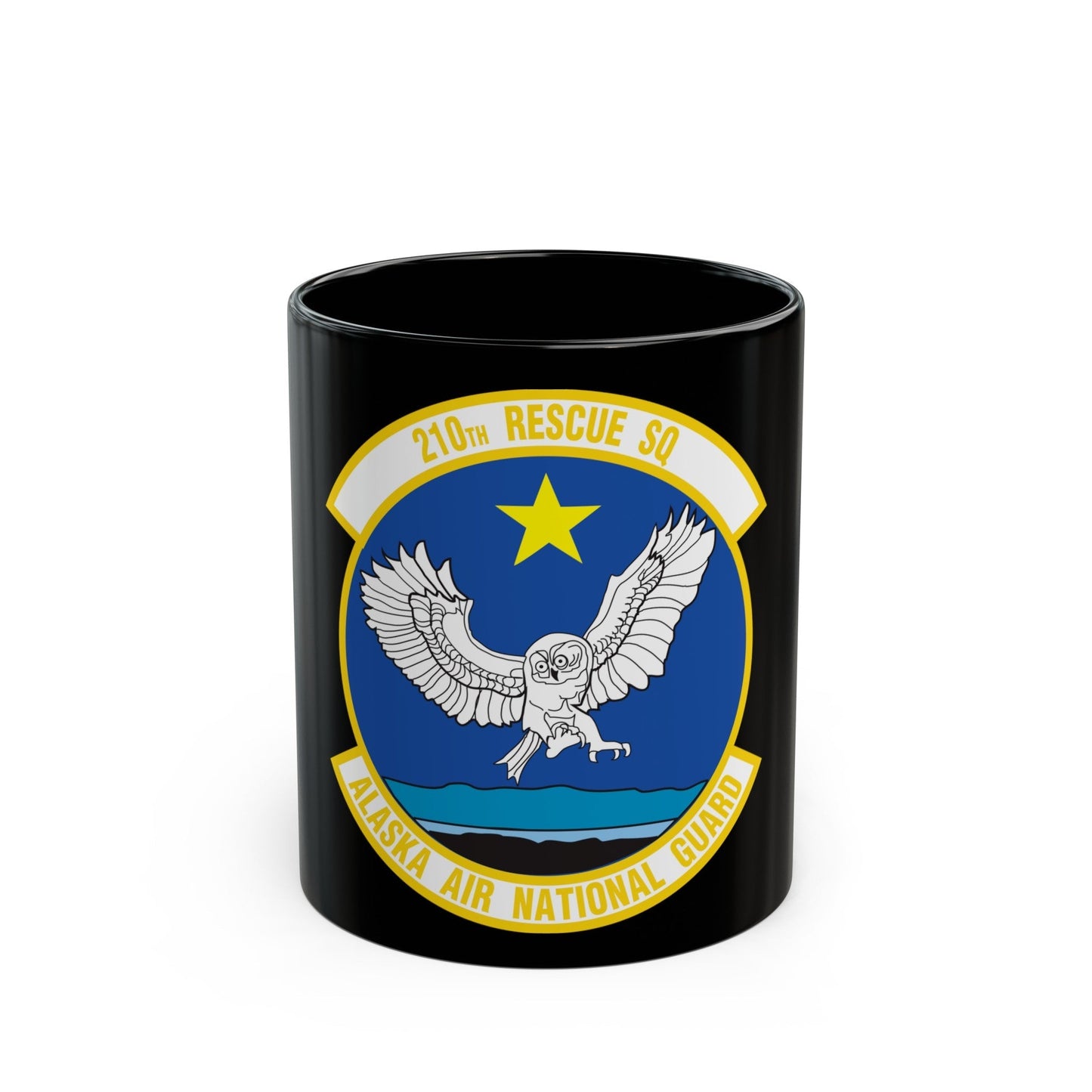 210 Rescue Squadron (U.S. Air Force) Black Coffee Mug-11oz-The Sticker Space