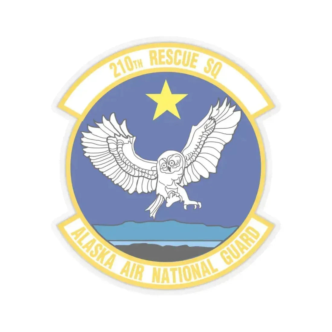 210 Rescue Squadron (U.S. Air Force) STICKER Vinyl Kiss-Cut Decal 3 Inch Transparent - The Sticker Space