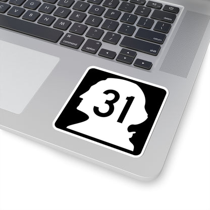 WA-31 (Washington) (Road Sign) STICKER Vinyl Kiss-Cut Decal